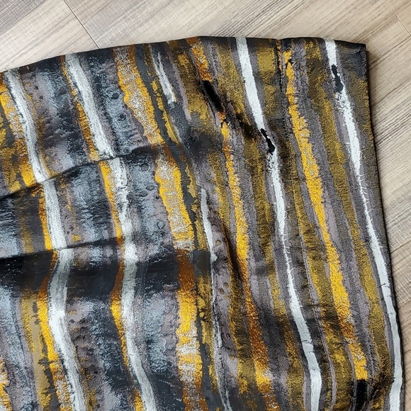 Lafayette 148 New York Gold and Gray Mini Skirt - Picture 3 of 12